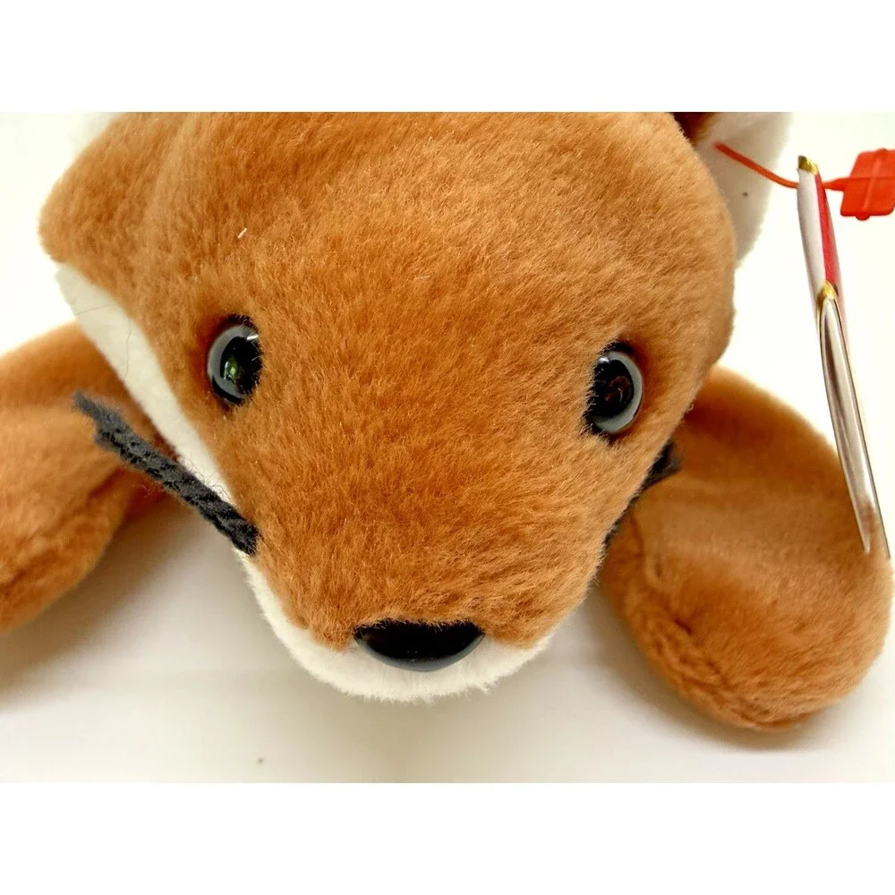 1996 TY Beanie Baby Sly Fox White Belly Retired Mint New w/ Tags Plush Toy